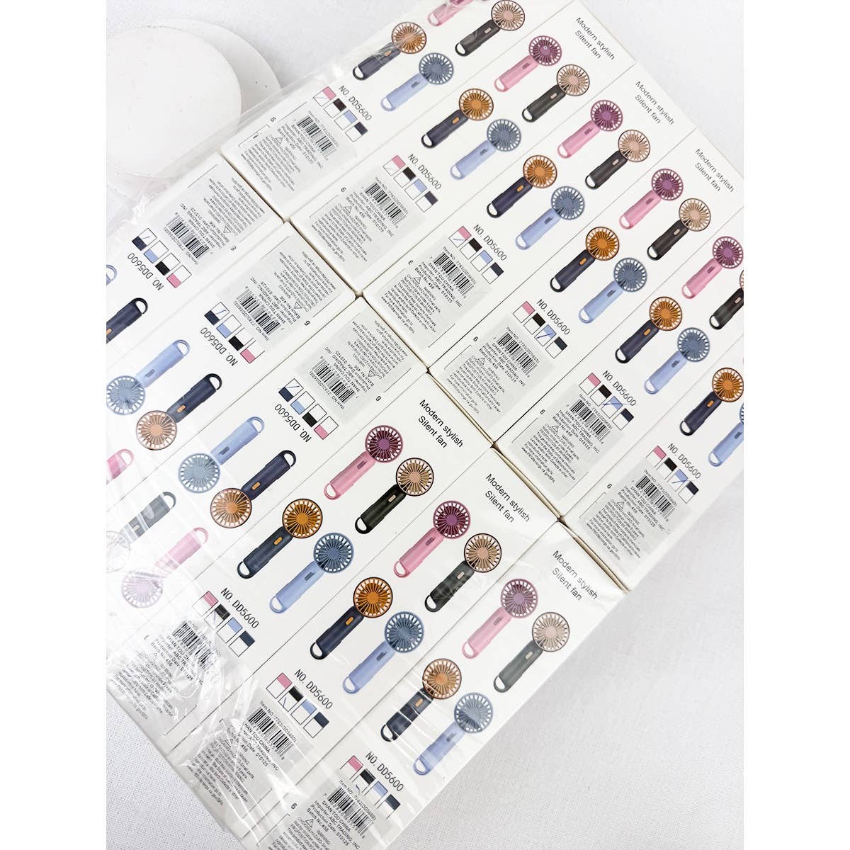 Love and Repeat - Portable Hand Fan with Pull out Stand