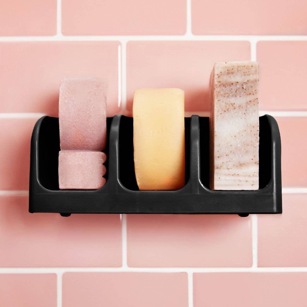 KITSCH - Self-Draining Soap Dish - Black