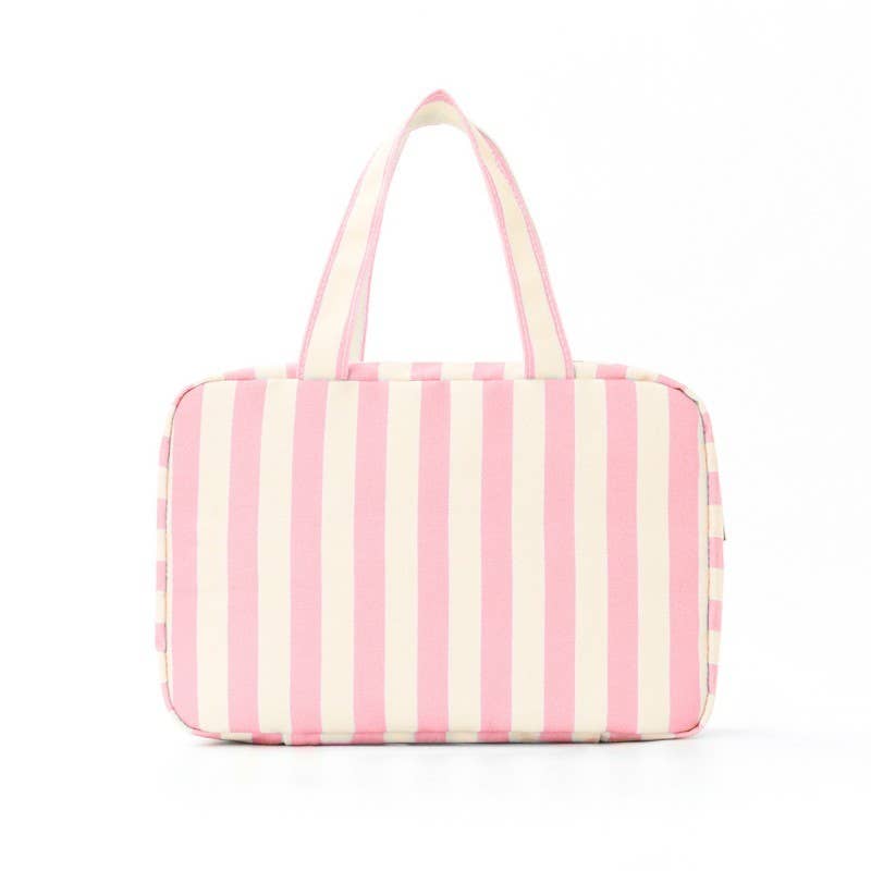 JOSSLYN Striped Hanging Toiletry & Makeup Organizer Bag
