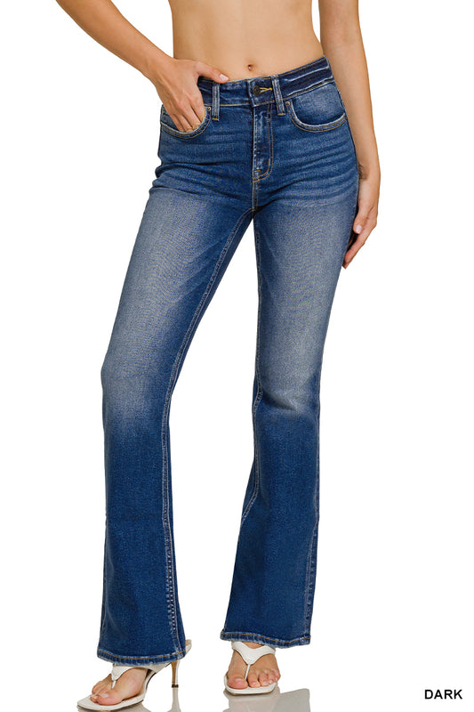 Dark Wash Bootcut Denim Pants