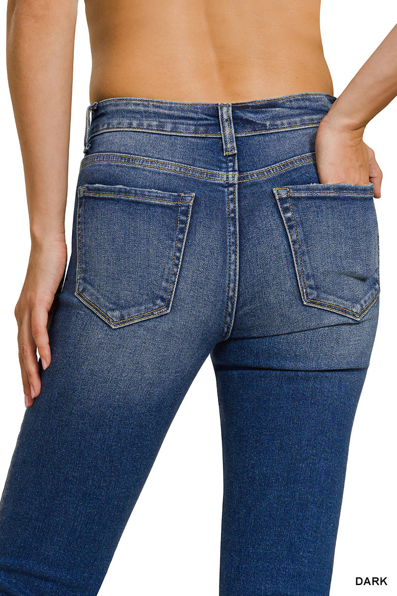 Dark Wash Bootcut Denim Pants