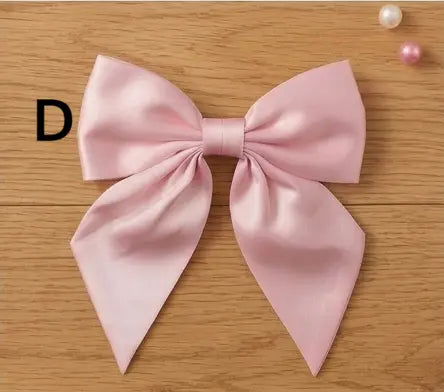 Fabric Pink Shade Bow Hair Clips Love and Repeat