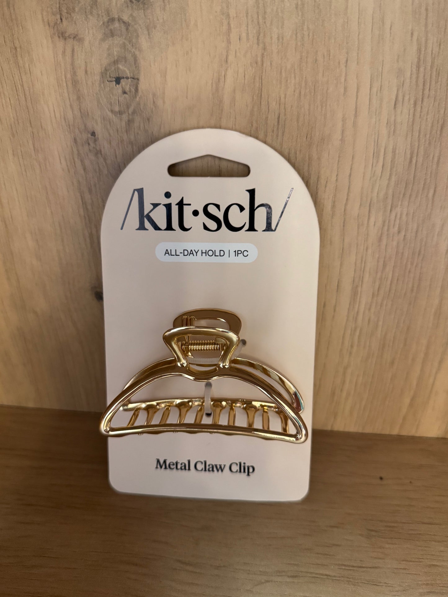 Open Shape Claw Clip - Gold