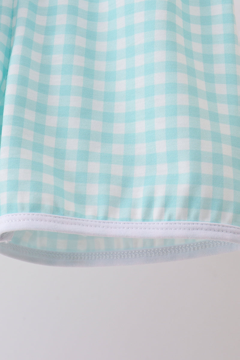 Abby & Evie White Sailboat Embroidery Boys Shorts Set - 4