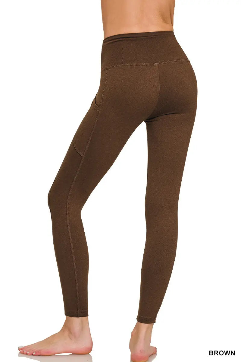 Brushed Microfiber Full-Length Leggings