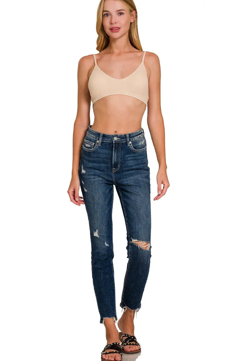 Seamless Classic Bra with Removable Pads - Adjustable Straps