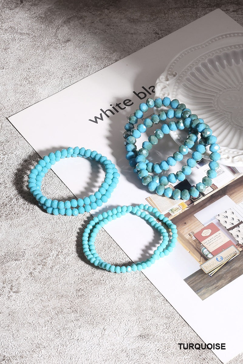 7pcs Multi-Layer Stackable Beaded Bracelet