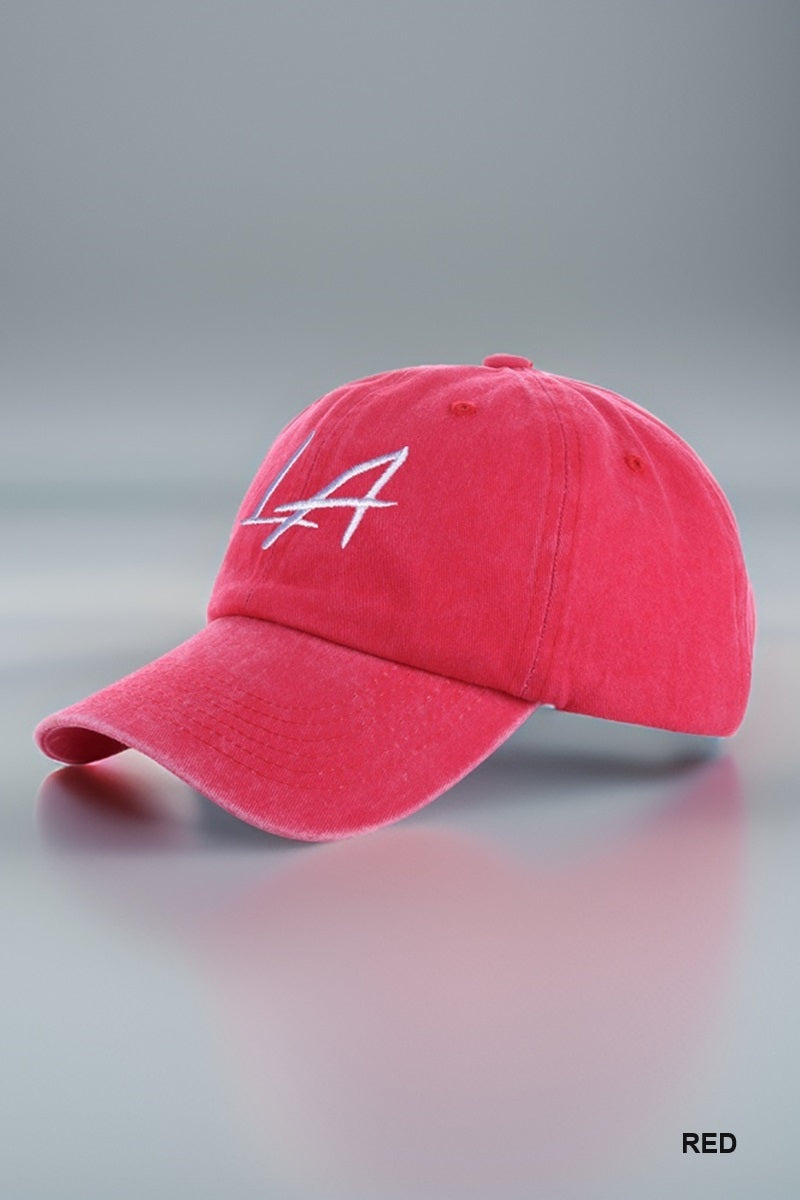 Washed Embroidered City Hat