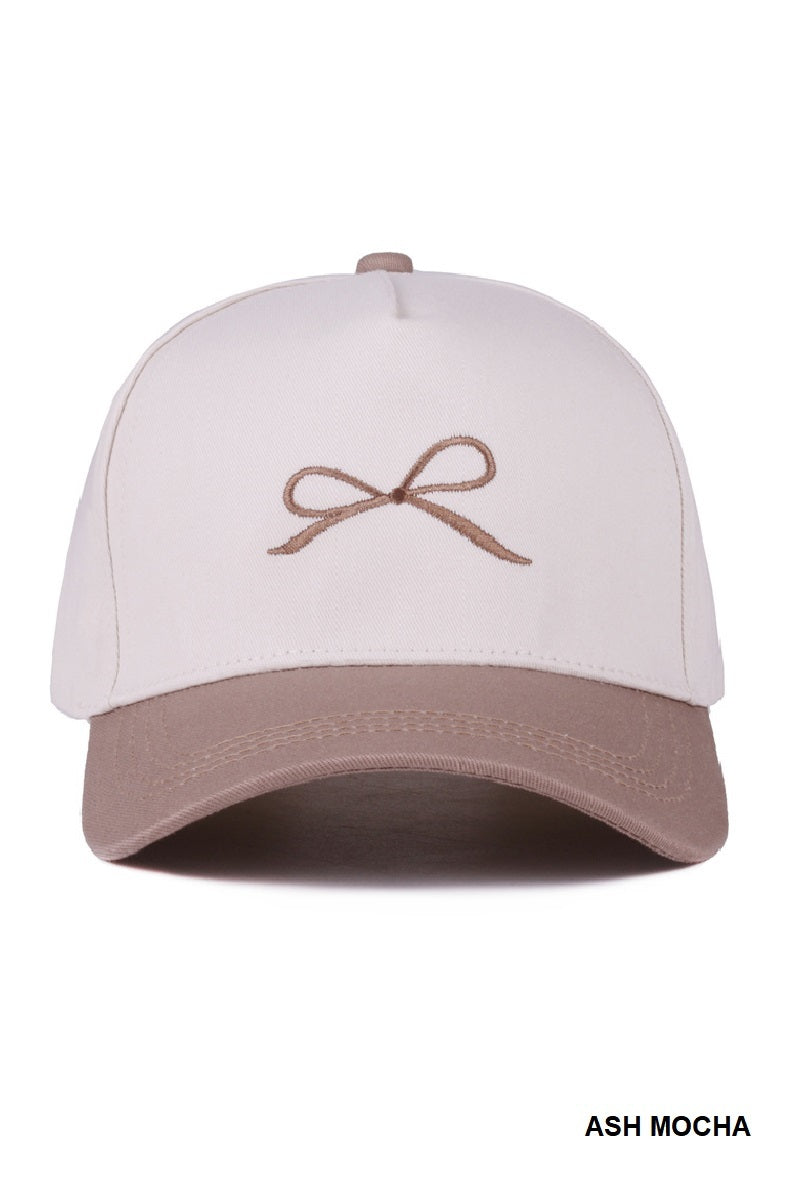 BOW TWO-TONE HAT