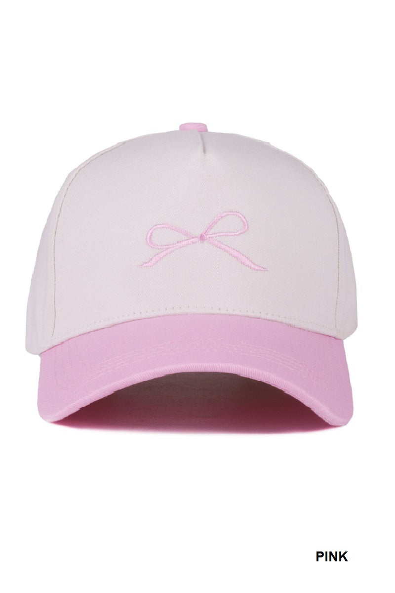 BOW TWO-TONE HAT