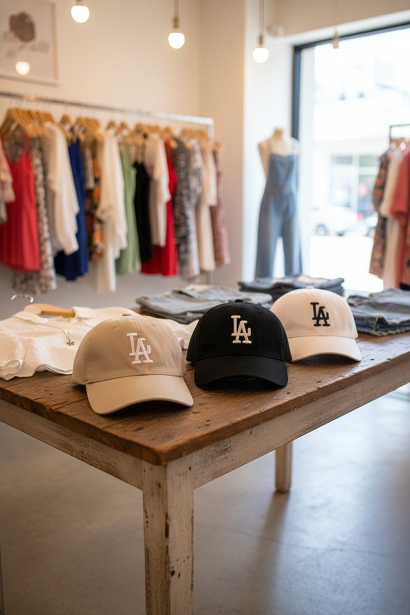 LA Embroidered Baseball Cap Hat