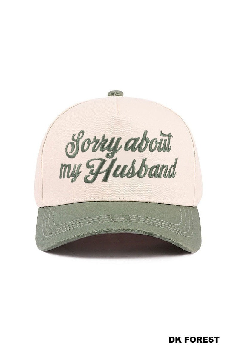 SORRY ABOUT MY HUSBAND HAT