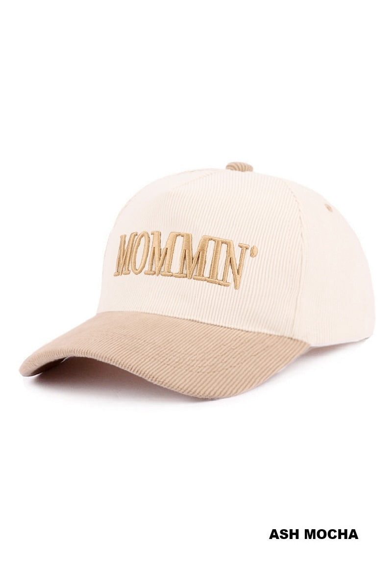 Mommin’ Two-Tone Corduroy Cap