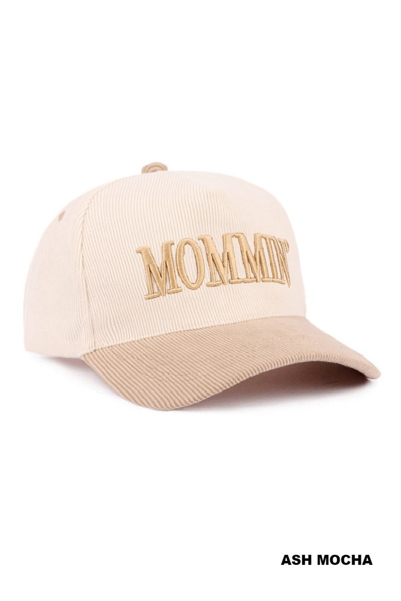 Mommin’ Two-Tone Corduroy Cap