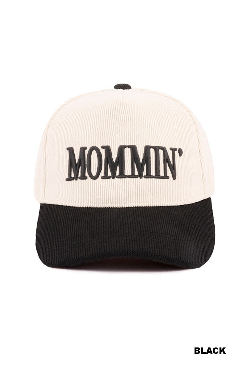 Mommin’ Two-Tone Corduroy Cap