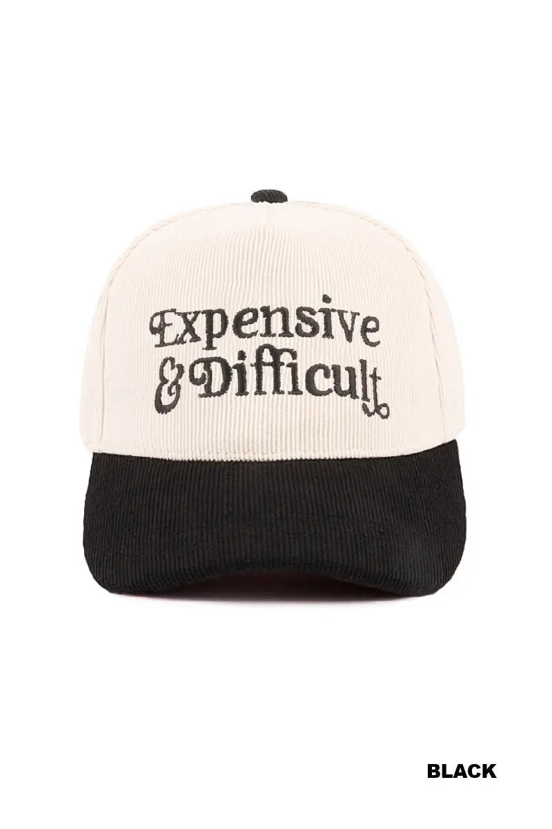 Expensive & Difficult Corduroy Hat Zenana