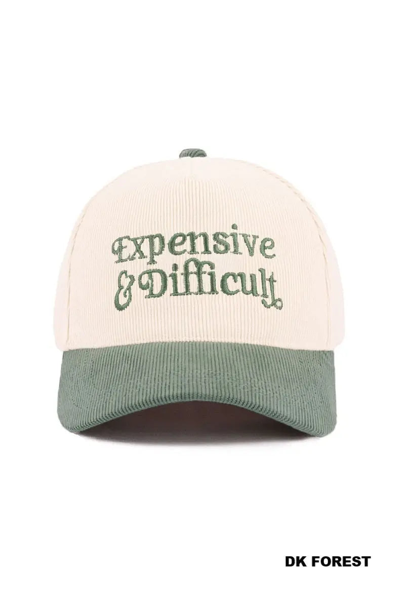 Expensive & Difficult Corduroy Hat Zenana