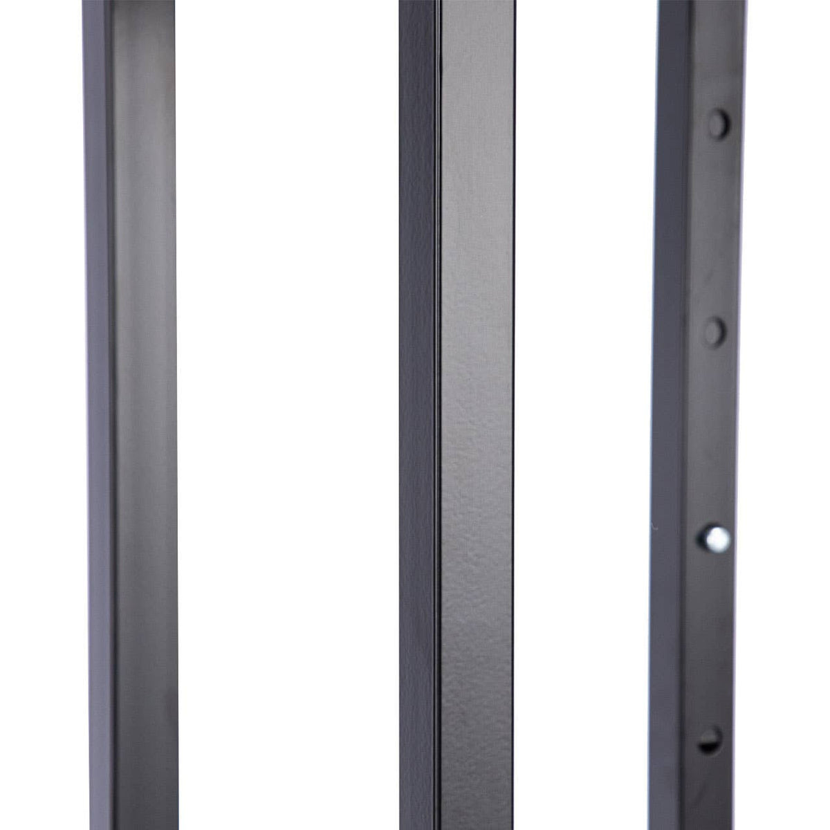 Store Supply Warehouse - 4-Way Black Clothing Rack With Slant Arms