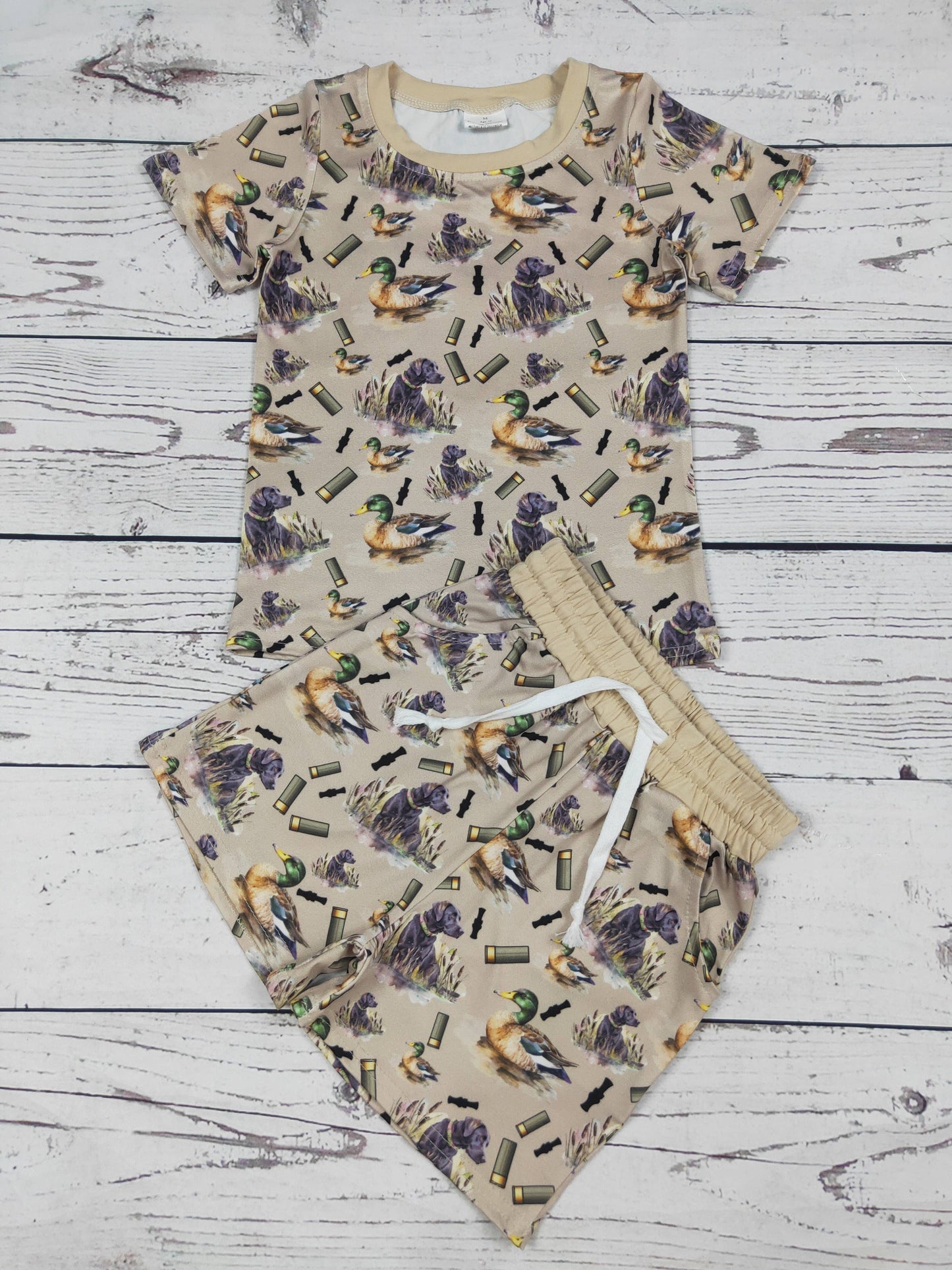 sassy kids palace - Baby Boy Duck Printed Top Shorts Set