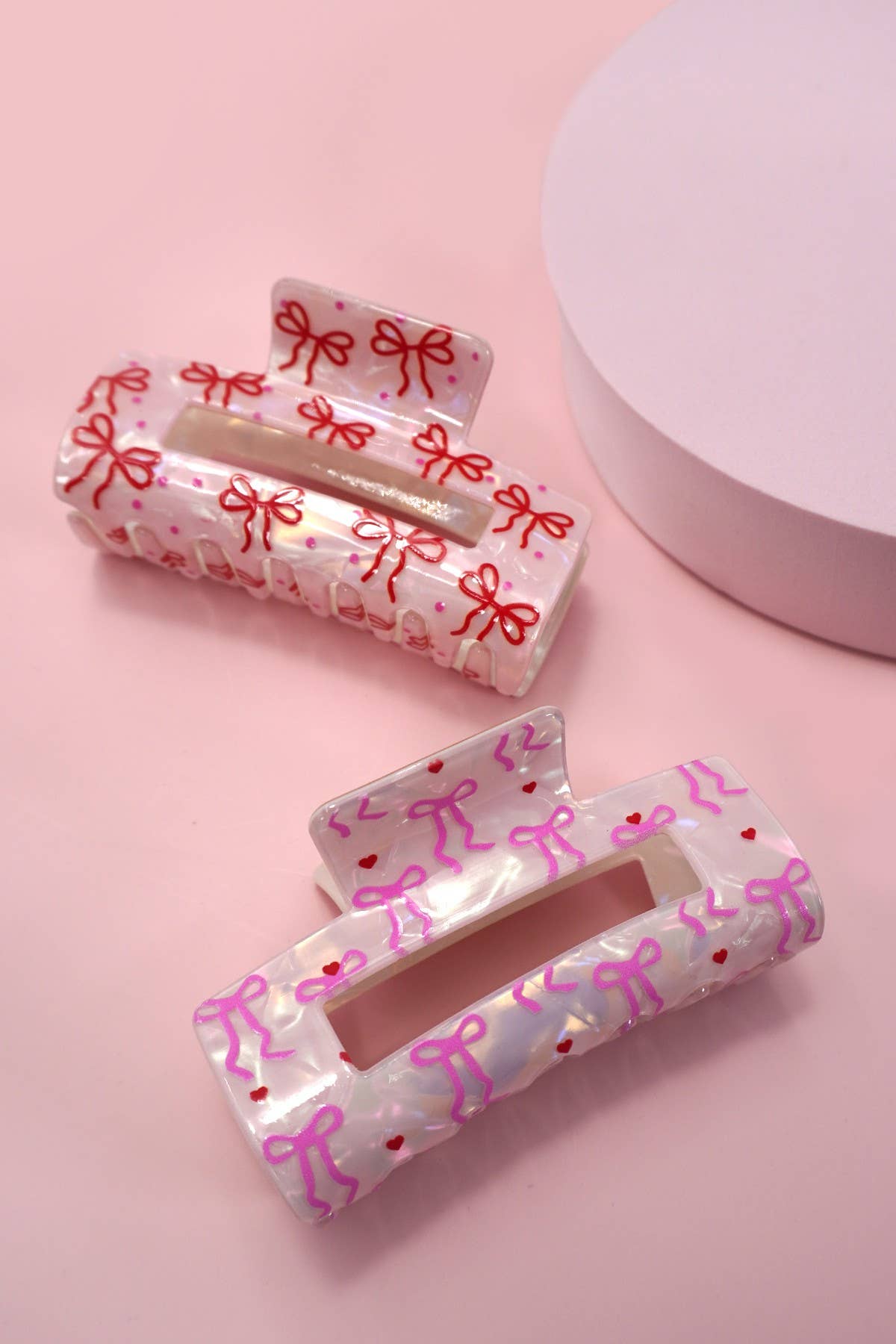 Bow Ribbon Hair Claw Clips