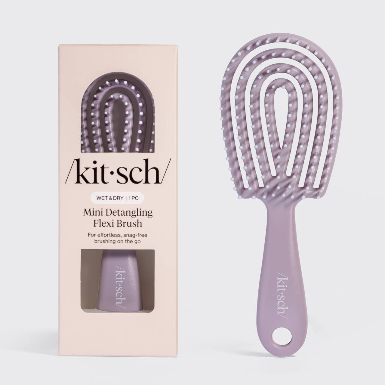 KITSCH - Mini Soft Violet Detangling Flexi Brush KITSCH