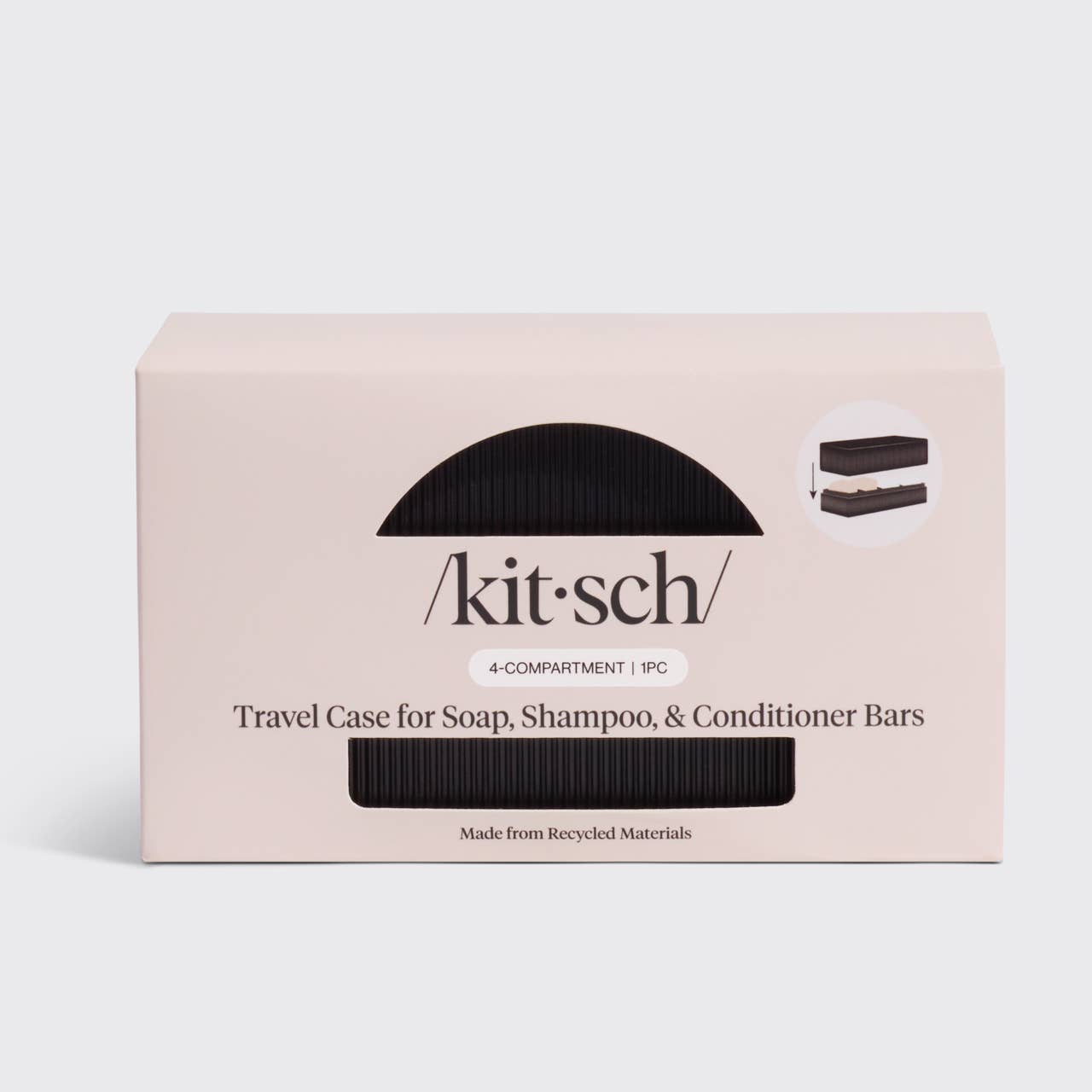 KITSCH - 4-Compartment Travel Case - Black