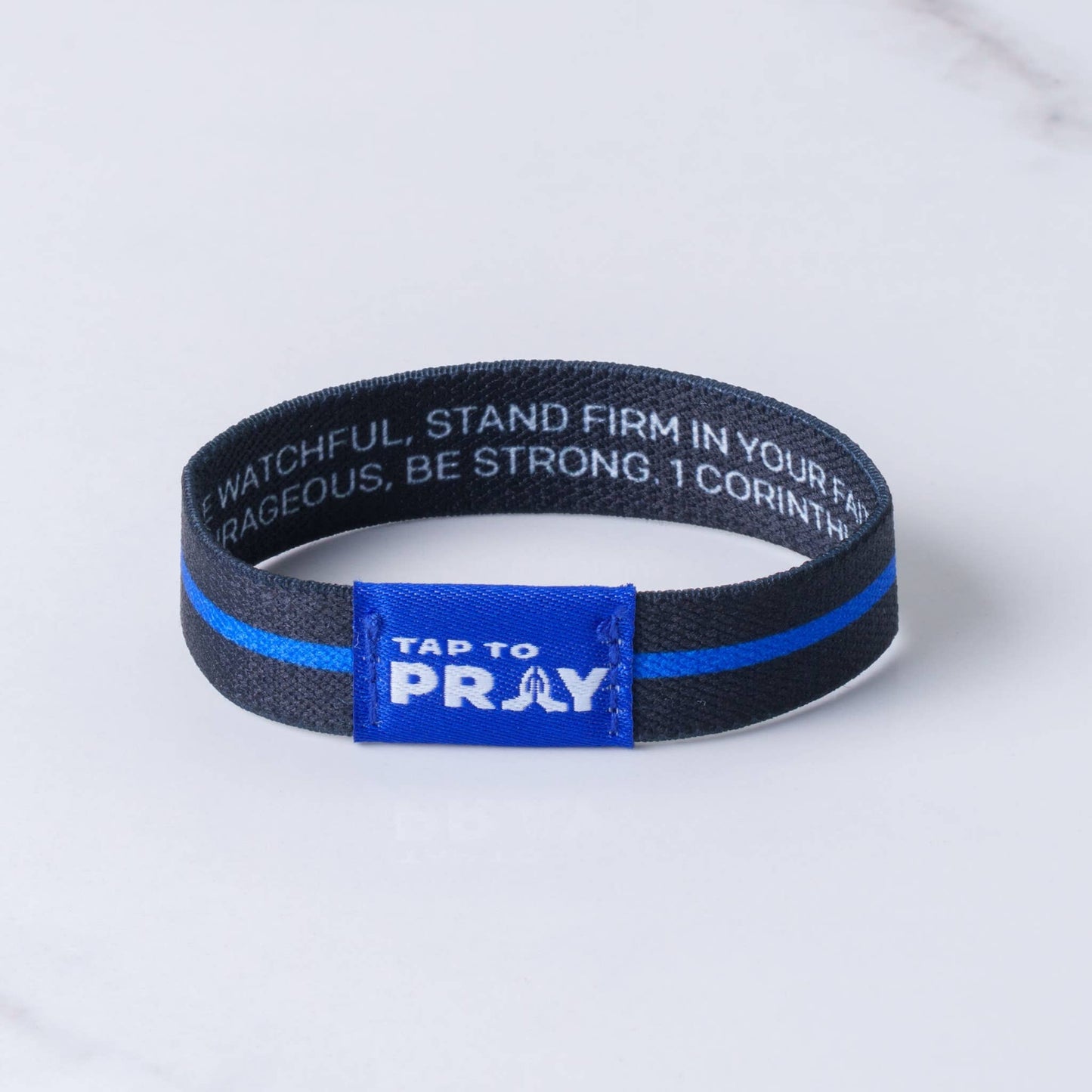 Tap To Pray™ Wristbands - First Responders Law Enforcement - Medium