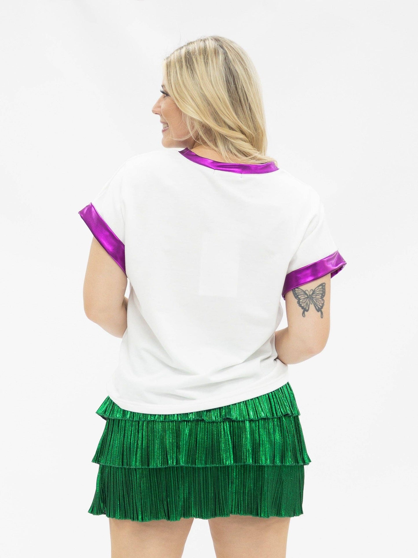 GRACE+EMMA - Sequin Mardi Gras Elements Plus Top