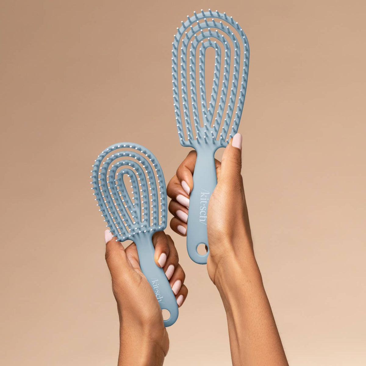 KITSCH - Mini Haze Blue Detangling Flexi Brush