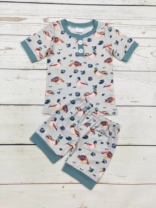 Boys Duck Printed Sleepwear Set - 4T sassy kids palace
