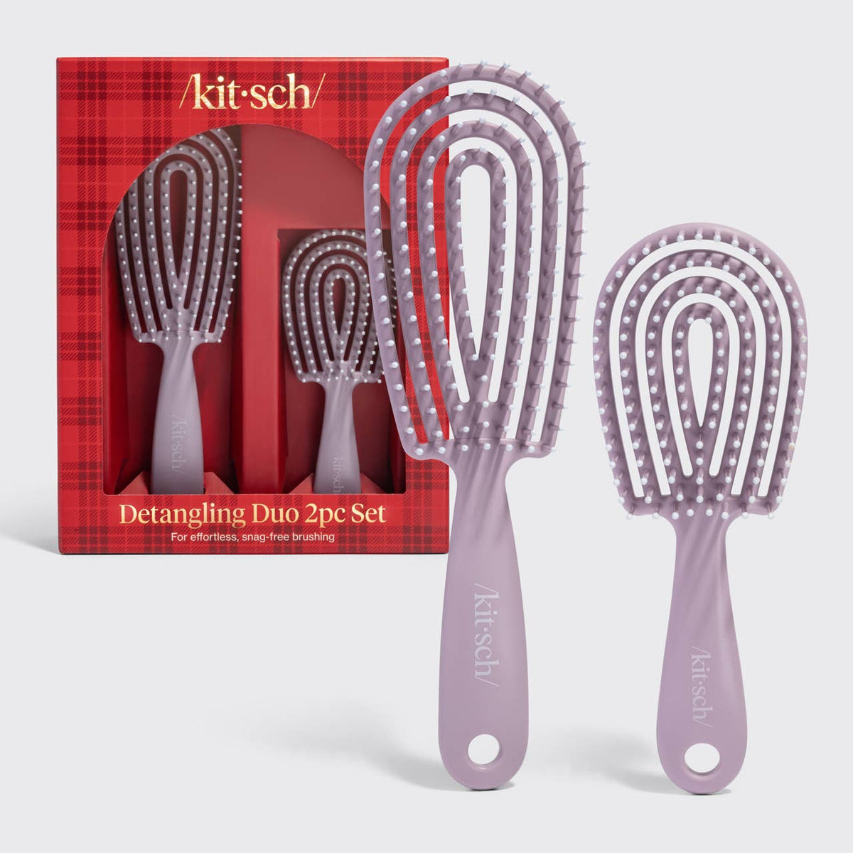 KITSCH - Detangling Duo 2pc Set - Soft Violet