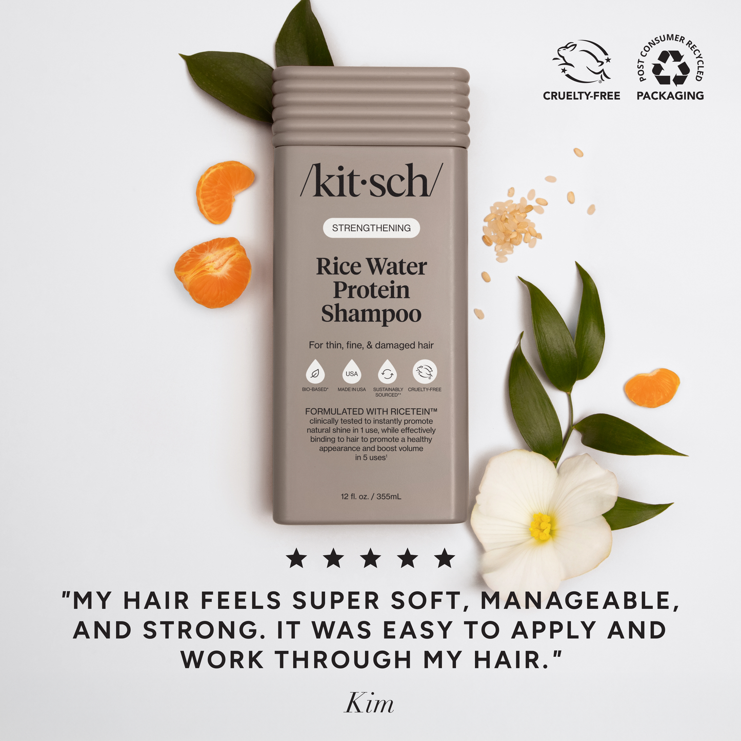KITSCH - Strengthening Rice Water Shampoo & Conditioner Combo