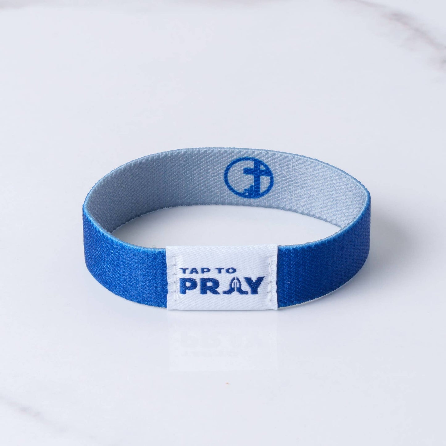 Tap To Pray Wristbands - Navy & Grey - Medium