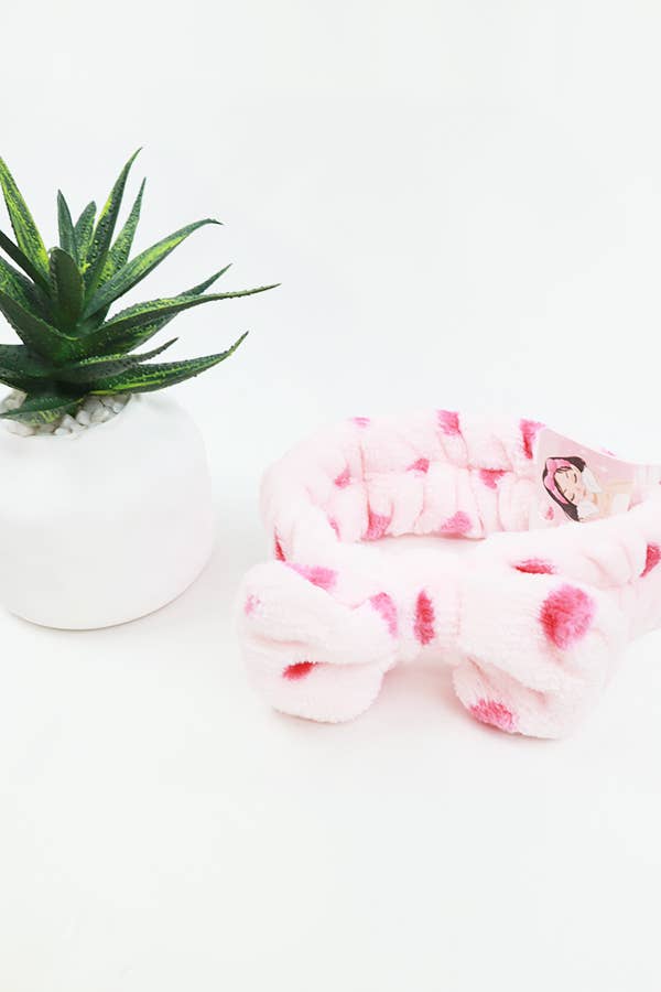 Polka Dot Print Shower Headwrap