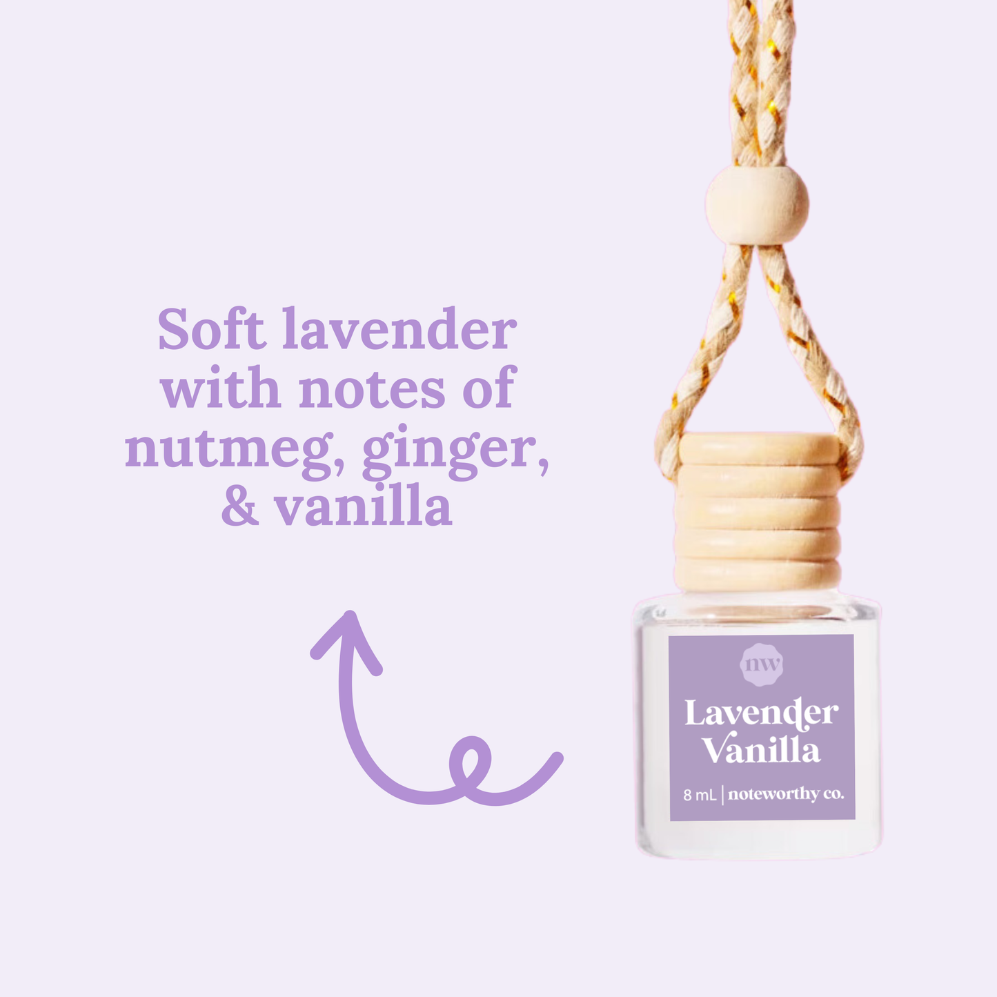 Noteworthy Co - Car Diffusers | Lavender Vanilla
