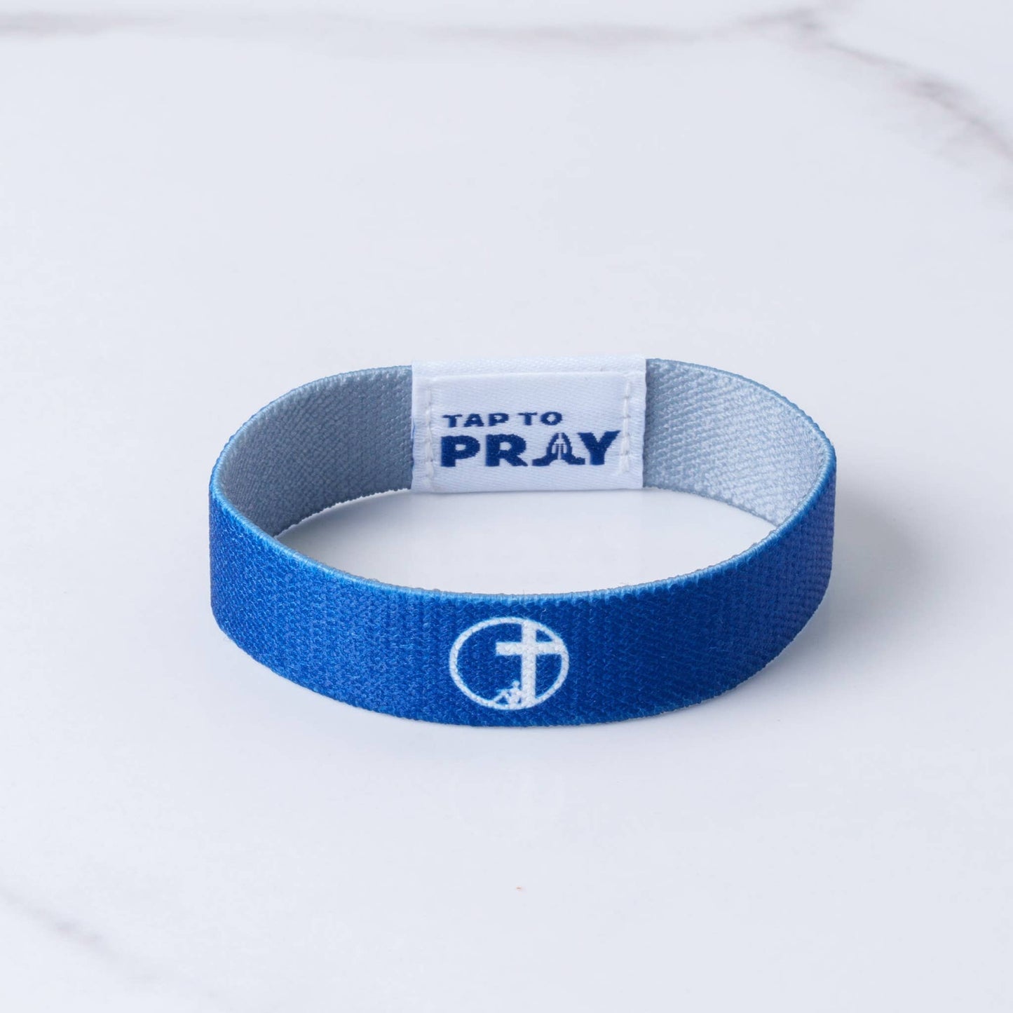 Tap To Pray Wristbands - Navy & Grey - Medium