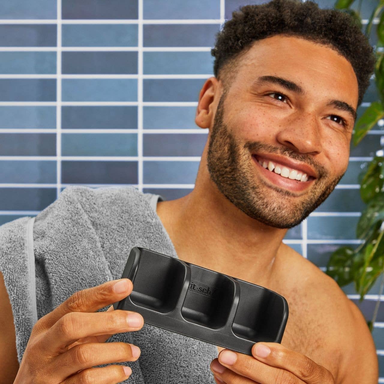 KITSCH - Self-Draining Soap Dish - Black