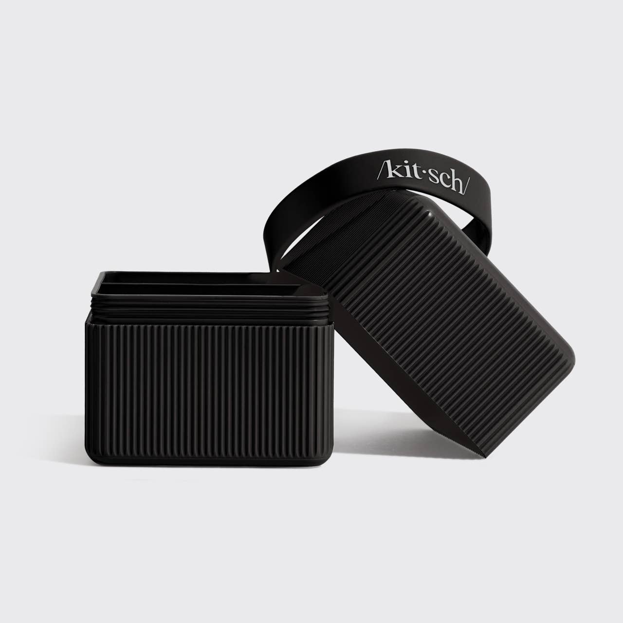 KITSCH - 2-Compartment Travel Case - Black