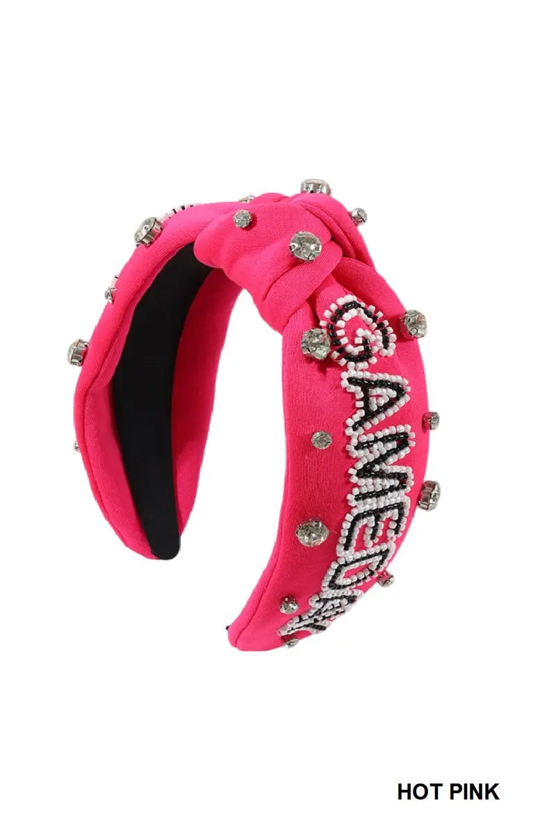 Game day Rhinestone Headband Zenana