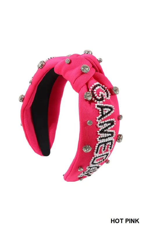Game day Rhinestone Headband Zenana