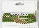 GAMEDAY layered Stretch Bracelets