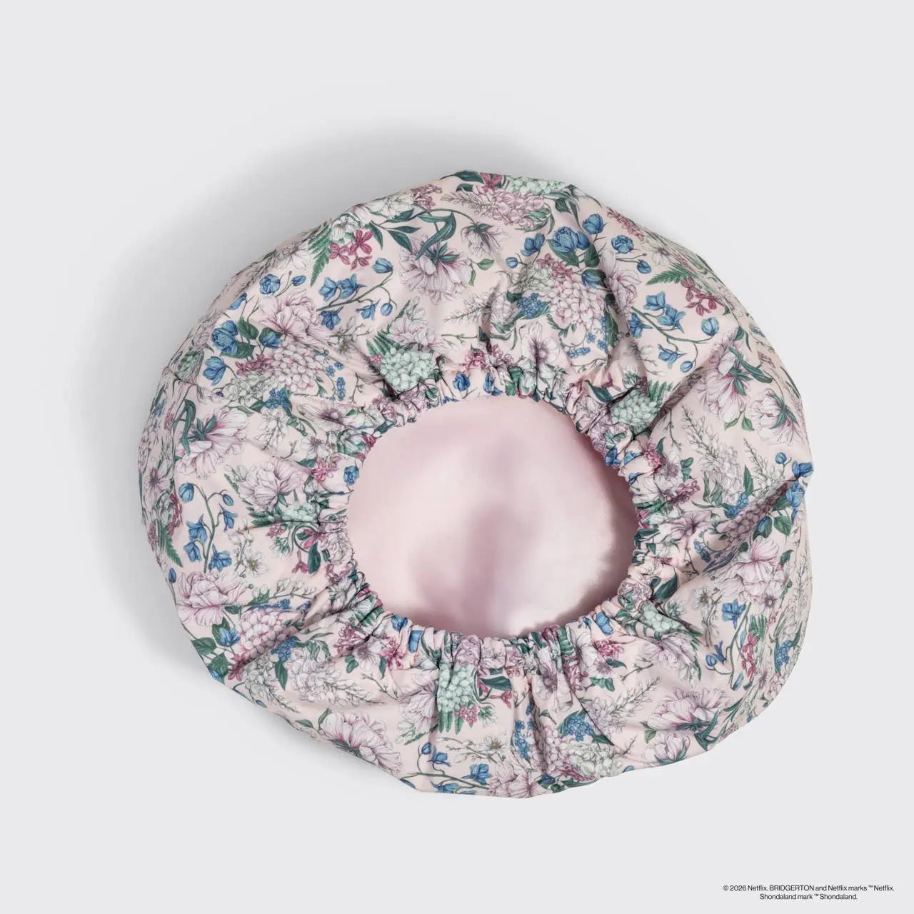 KITSCH - Bridgerton x Kitsch Satin-Lined Flexi Shower Cap in Wisteria KITSCH