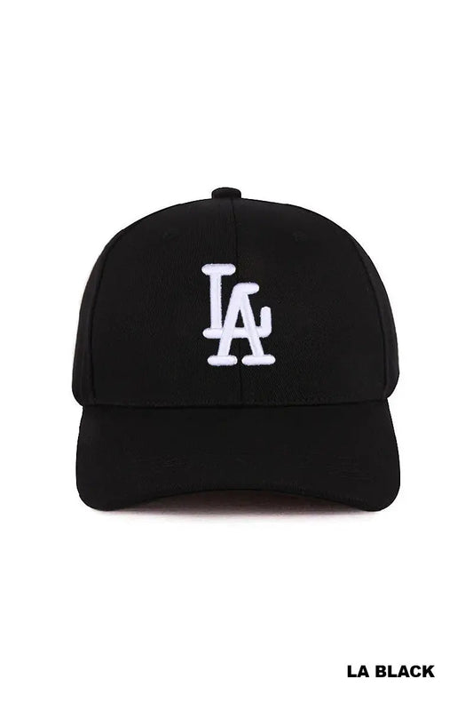 LA Embroidered Baseball Cap Hat Zenana