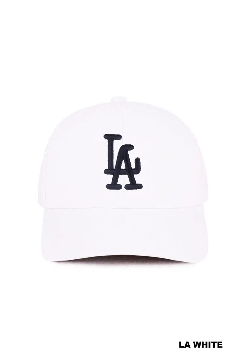 LA Embroidered Baseball Cap Hat Zenana