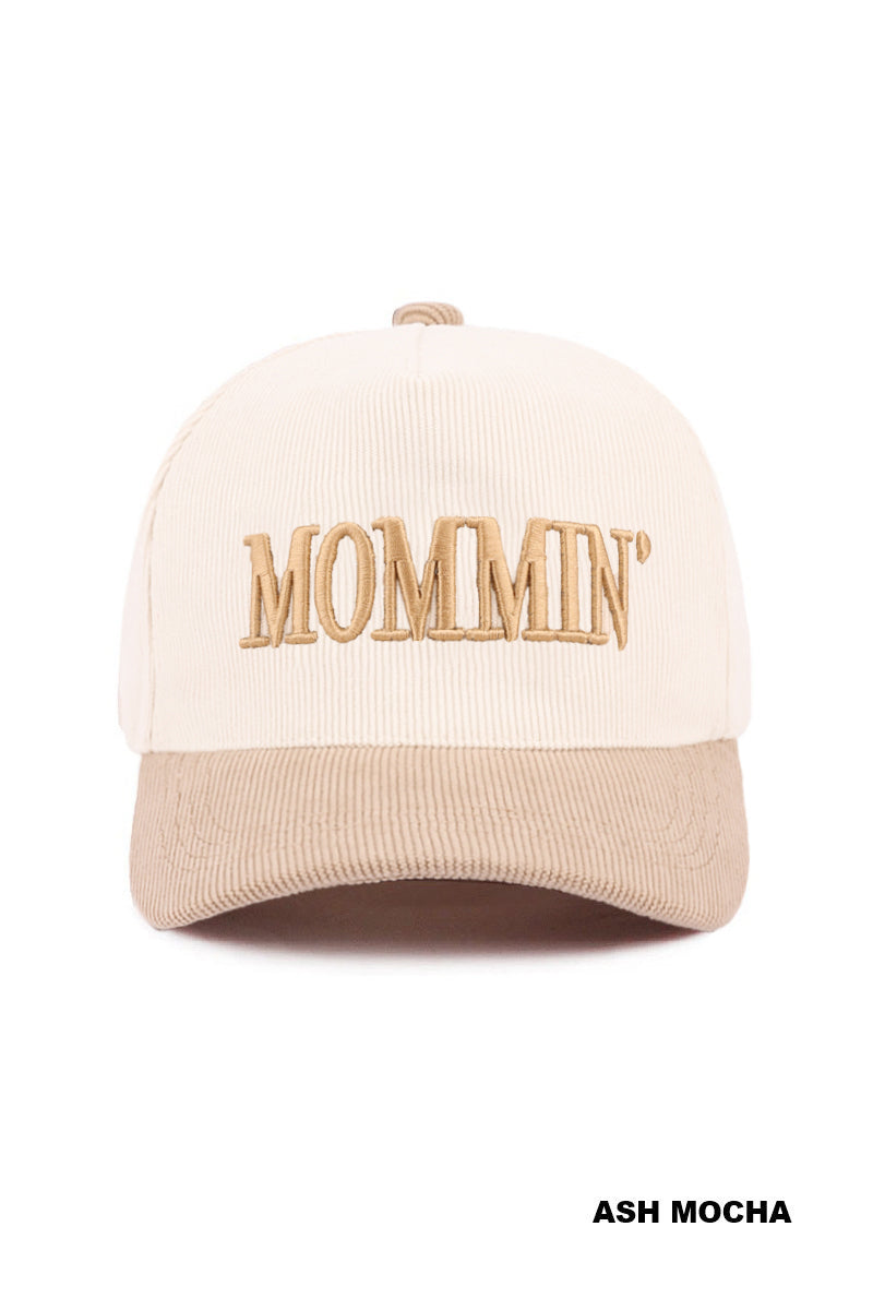 Mommin’ Two-Tone Corduroy Cap