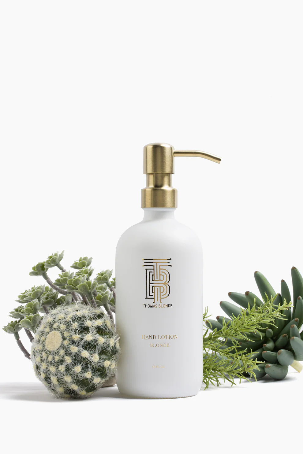 Thomas Blonde Hand Lotion Glass Dispenser - Joshua Tree Thomas Blonde