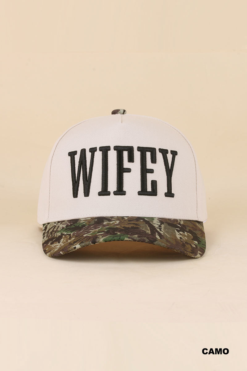 Wifey Two Tone Snapback Hat Zenana